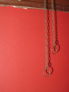Clock chain pulls.