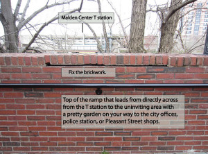 Malden's city hall area